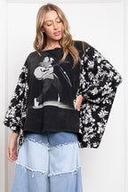 Elvis Poncho Sleeve Top