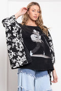 Elvis Poncho Sleeve Top