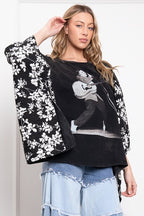 Elvis Poncho Sleeve Top