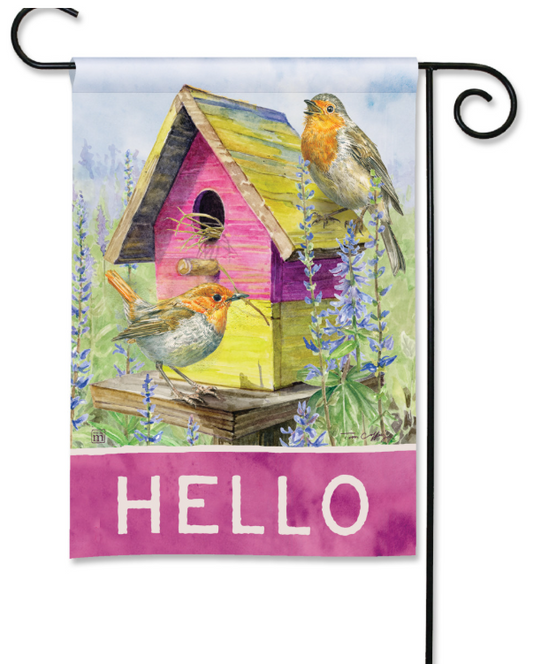 European Robins Garden Flag