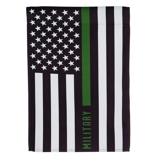 MILITARY THIN GREEN LINE GARDEN SUEDE FLAG