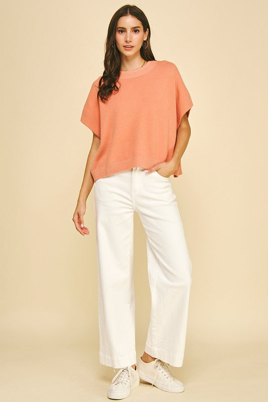 Date Night Dropped Shoulder Sweater Top