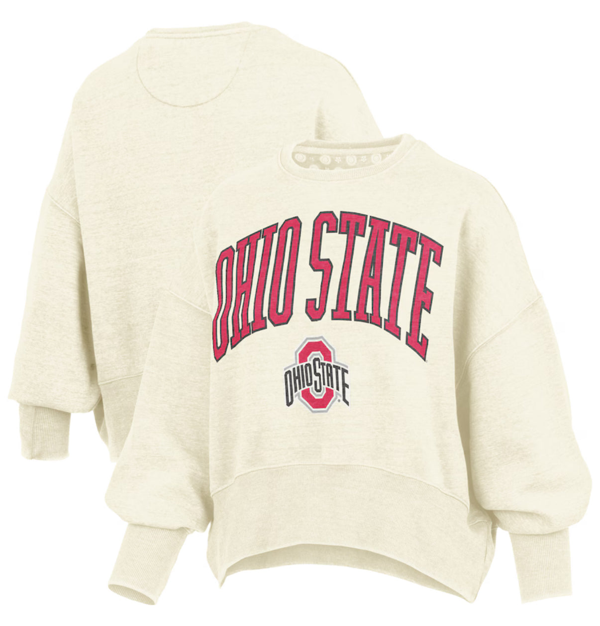 Ohio State Buckeyes Nelson Dolman Sleeve Crew Neck