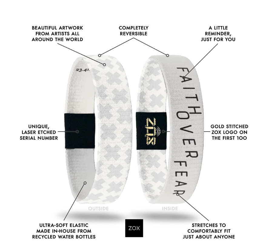 Faith Over Fear Bible Verse Bracelet