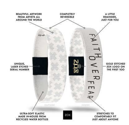 Faith Over Fear Bible Verse Bracelet
