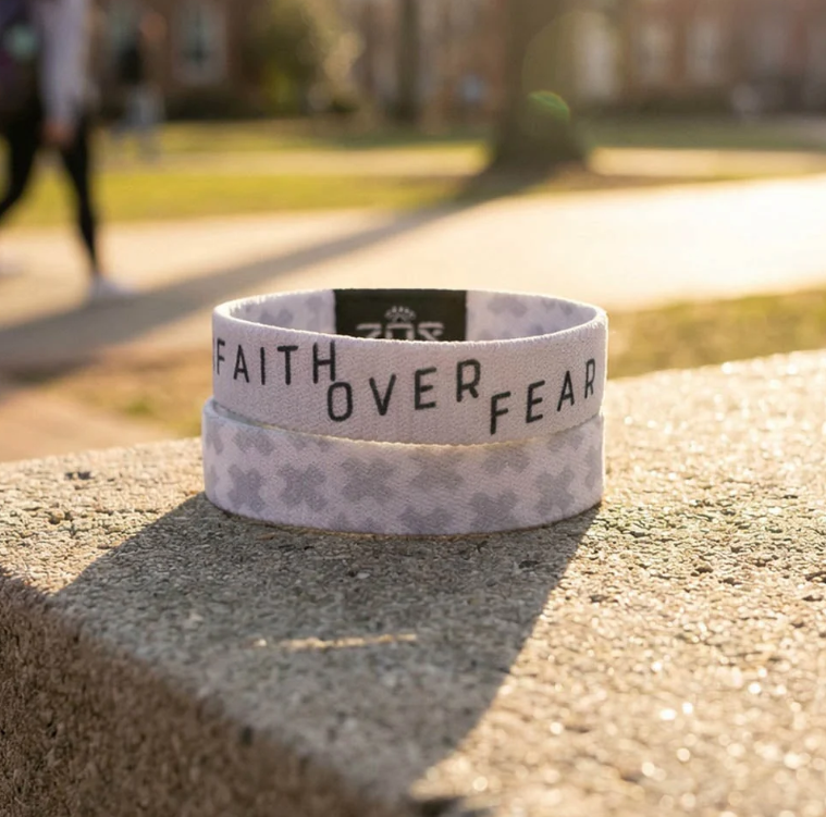 Faith Over Fear Bible Verse Bracelet