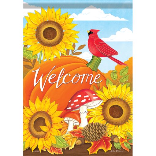 Fall Mushrooms Flag