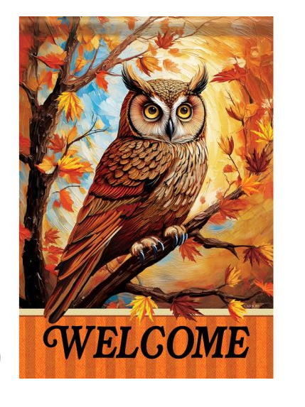 "Fall Owl" Durasoft™ Flag