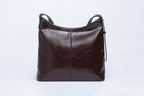 Simply Noelle Faux Suede Chocolate Hobo Bag