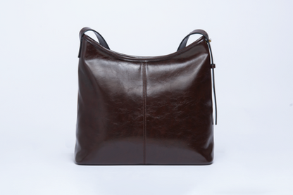 Simply Noelle Faux Suede Chocolate Hobo Bag