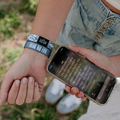 Fear No Evil Bible Verse Bracelet