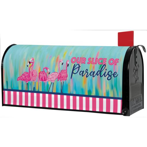 Flamingo Paradise Mailbox Cover