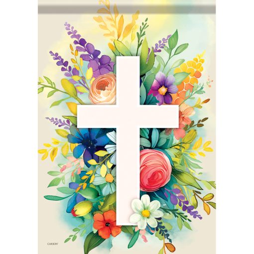 Floral Cross Flag