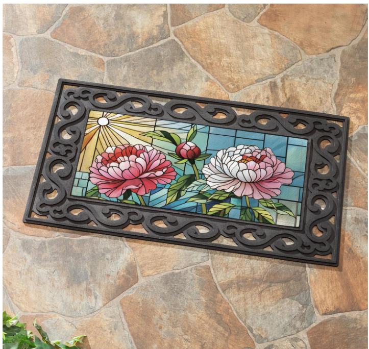 Floral Stained Glass Sassafras Switch Mat