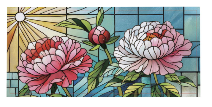 Floral Stained Glass Sassafras Switch Mat