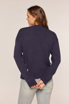 Flower Stitching Embroidered Detail Sweater