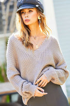 Frayed Neck Sweater