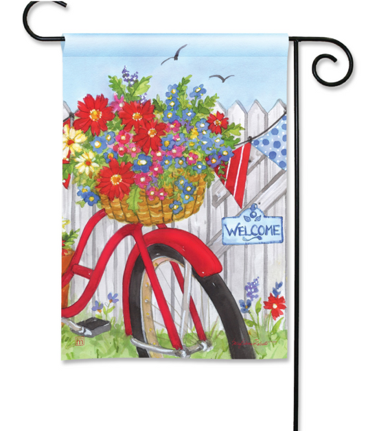 Freedom Bike Garden Flag