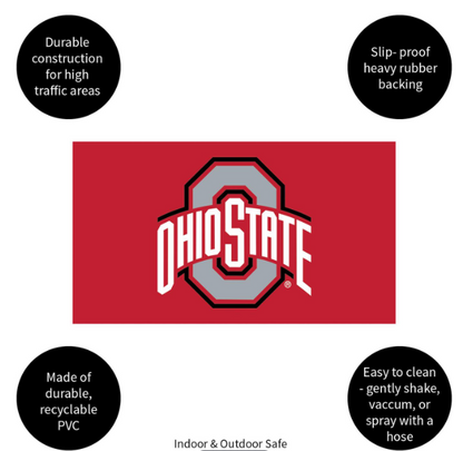 Full Color PVC Mat, 16" x 28", Ohio State University