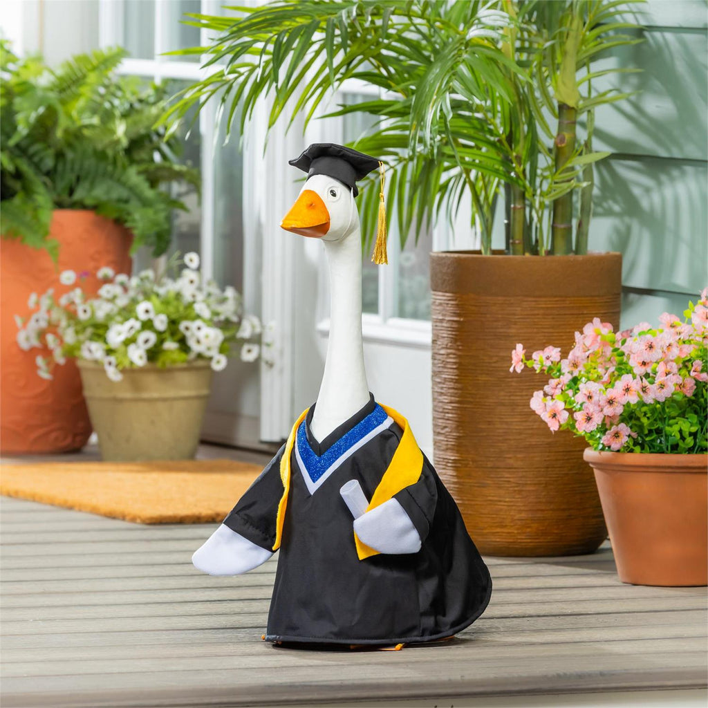 Giddy the Porch Goose Statue, Metal, 21"H