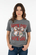 Game Day Football Bow T-Shirt