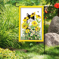 Garden Flower Cat Garden Flag