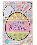 Gingham Easter Burlap Flag