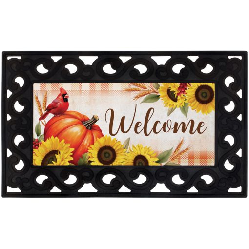 Give Thanks Pumpkin Mat
