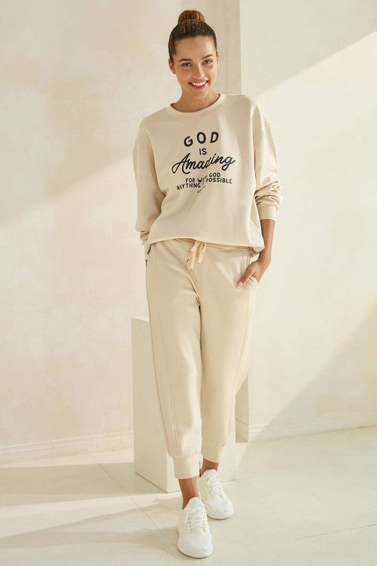 God Is Amazing Ultra Comfy Scuba Sweatshirt