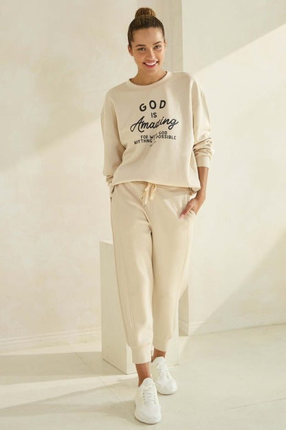 God Is Amazing Ultra Comfy Scuba Sweatshirt