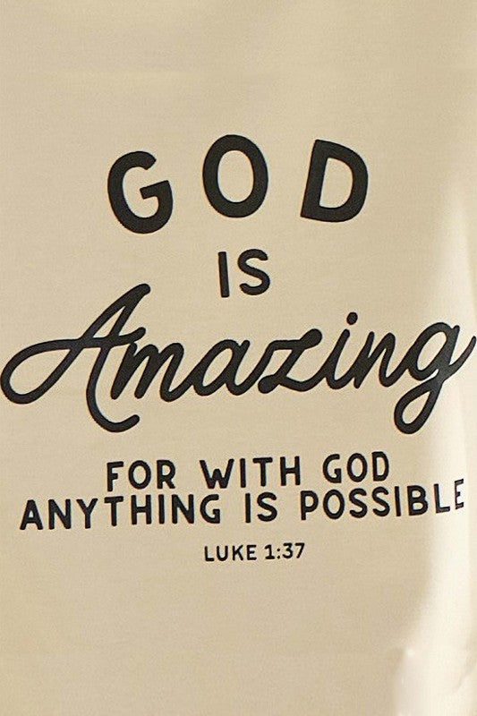 God Is Amazing Ultra Comfy Scuba Sweatshirt