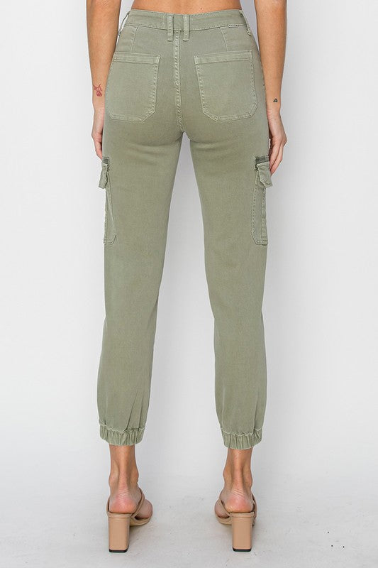 HIGH RISE CARGO JOGGER PANTS