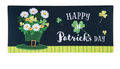 Happy St. Patrick's Day Floral Hat Sassafras Switch Mat