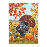 Harvest Garden Suede House Flag