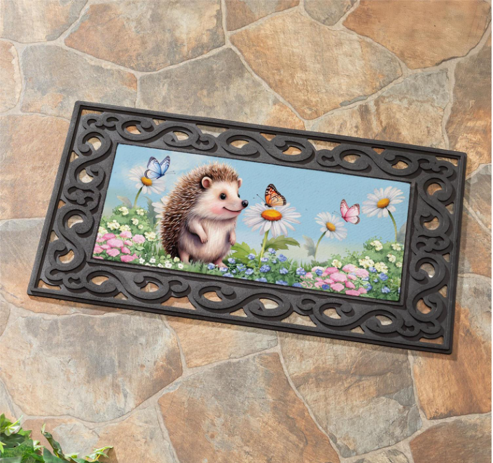 Hedgehog & Daisies Sassafras Switch Mat