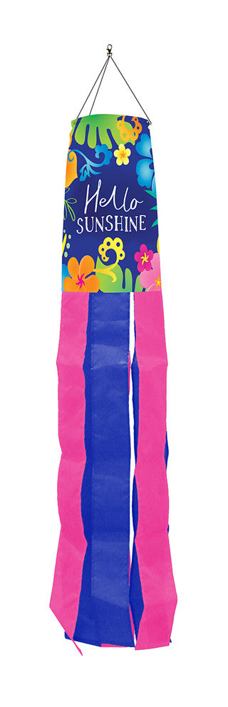 Hello Sunshine Windsock Wind Twister
