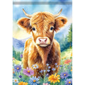Highland and Wildflowers Flag