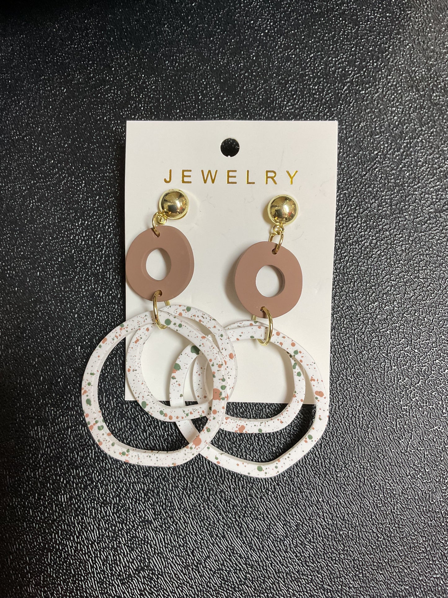 Circle Double Drop Earrings