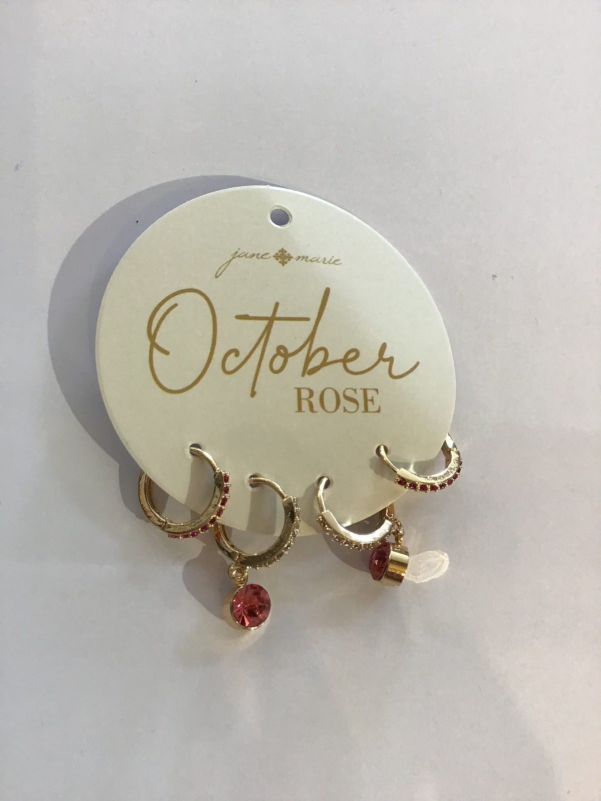2 PAIR BIRTHSTONE EARRINGS PICK THE MONTH