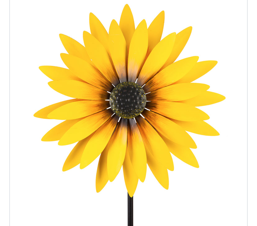 75" Sunflower Wind Spinner Kinetic