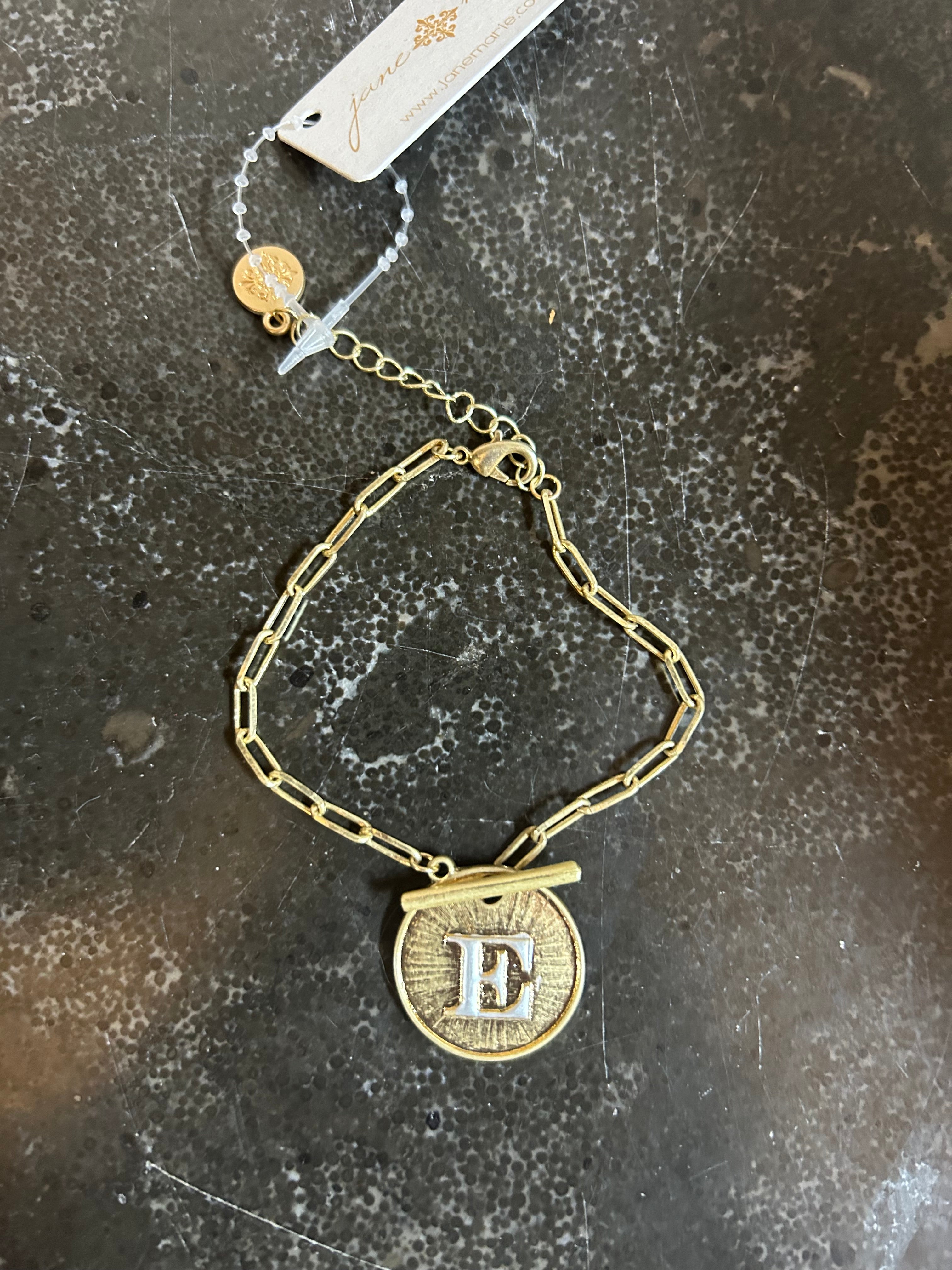 Jane Marie Monogram Chain Bracelet