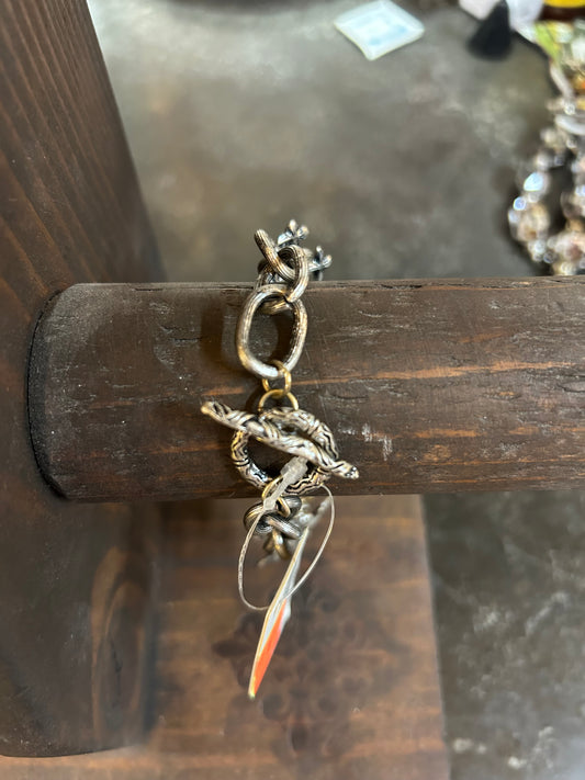 Amazing Grace Mixed Metals Chain Bracelet