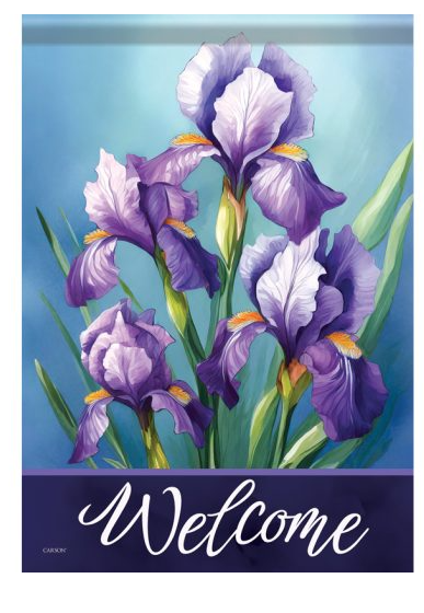 "Iris Welcome" Dura Soft™ Flag
