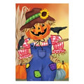 Jack The Scarecrow Burlap Flag
