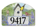Jane Shasky Studio Country Birdhouse Yard DeSign 14" x 10"