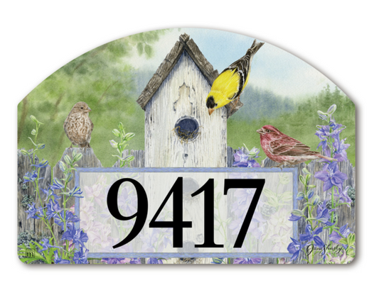 Jane Shasky Studio Country Birdhouse Yard DeSign 14" x 10"