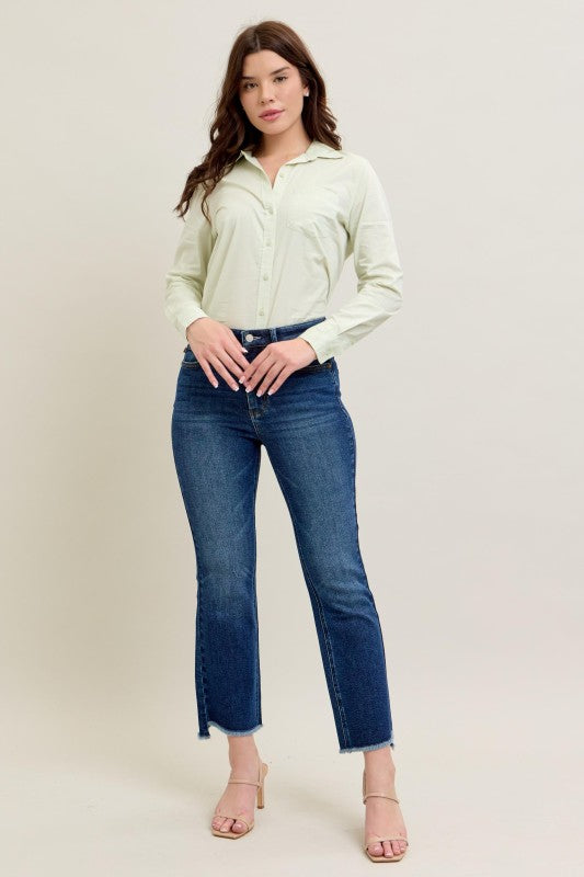 Judy Blue Hw Dark Wash Kick Flare