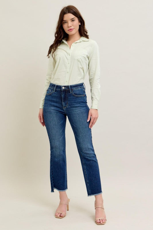 Judy Blue Hw Dark Wash Kick Flare