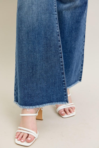 Judy Blue Vintage Wash Flare W/ Destroy And Fray Hem