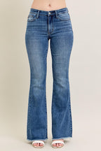 Judy Blue Vintage Wash Flare W/ Destroy And Fray Hem